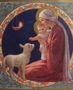 Awaypoint - virgin with baby and lamb