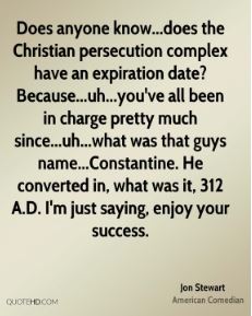 Christian Persecution Complex - Jon Stewart